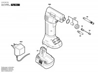 Bosch 0 603 946 403 Pag 14,4 V Air Pump 14.4 V / Eu Spare Parts